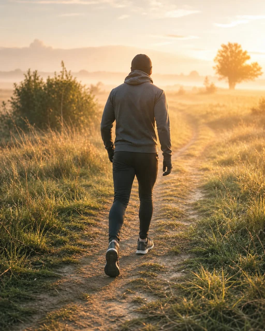 Person beim Training im Freien
